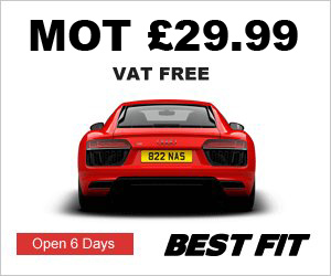 MOT in Glasgow for all vehicles only £29.99 at Best Fit - MOT VAT Free